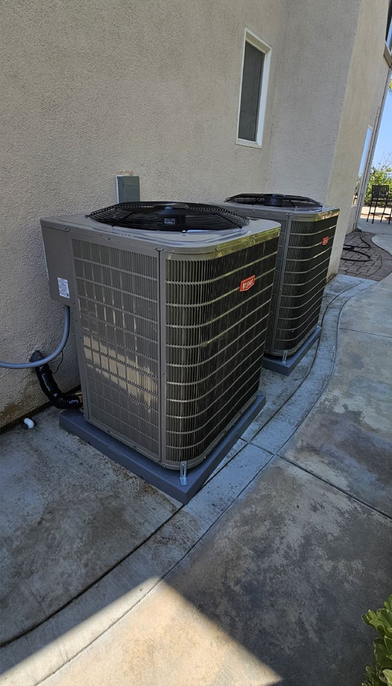 New Bryant air conditioner installed by Sunset Heating and Cooling